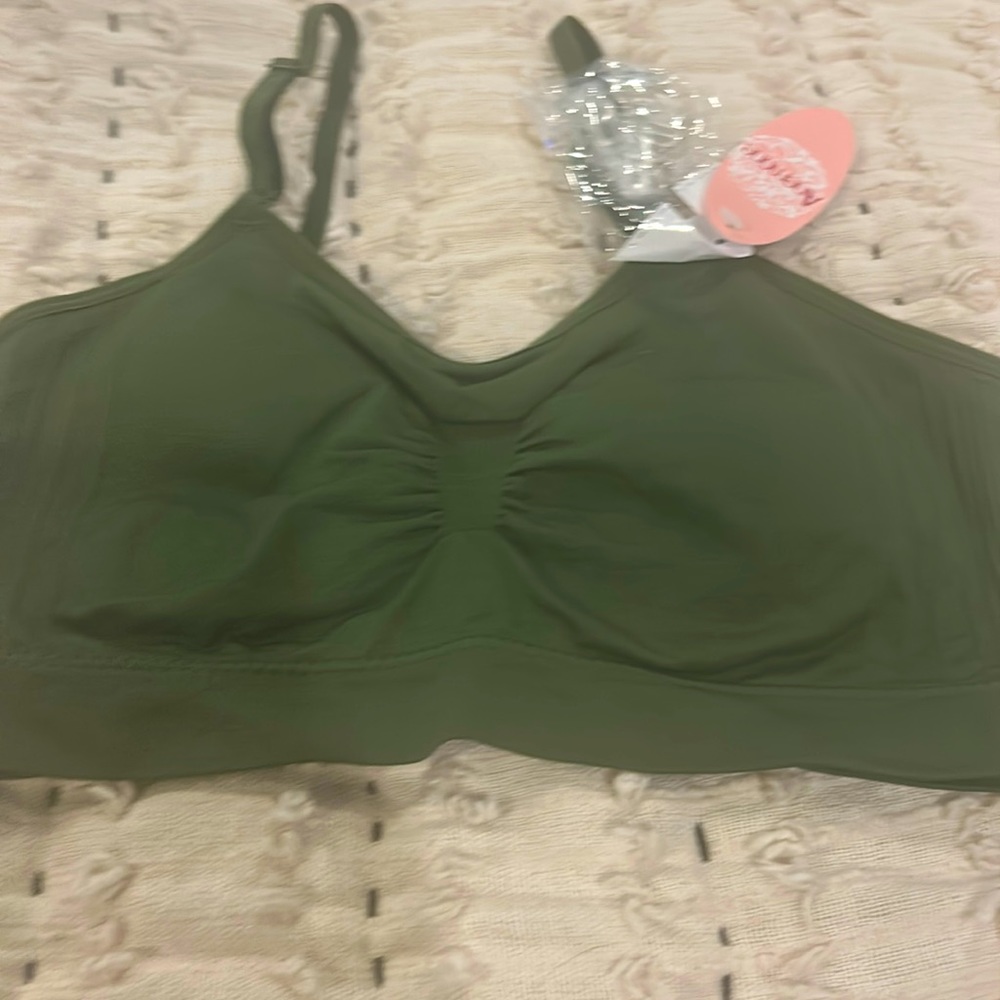 Anemone OS bralette- dark green. NWT. Never worn - excellent condition.